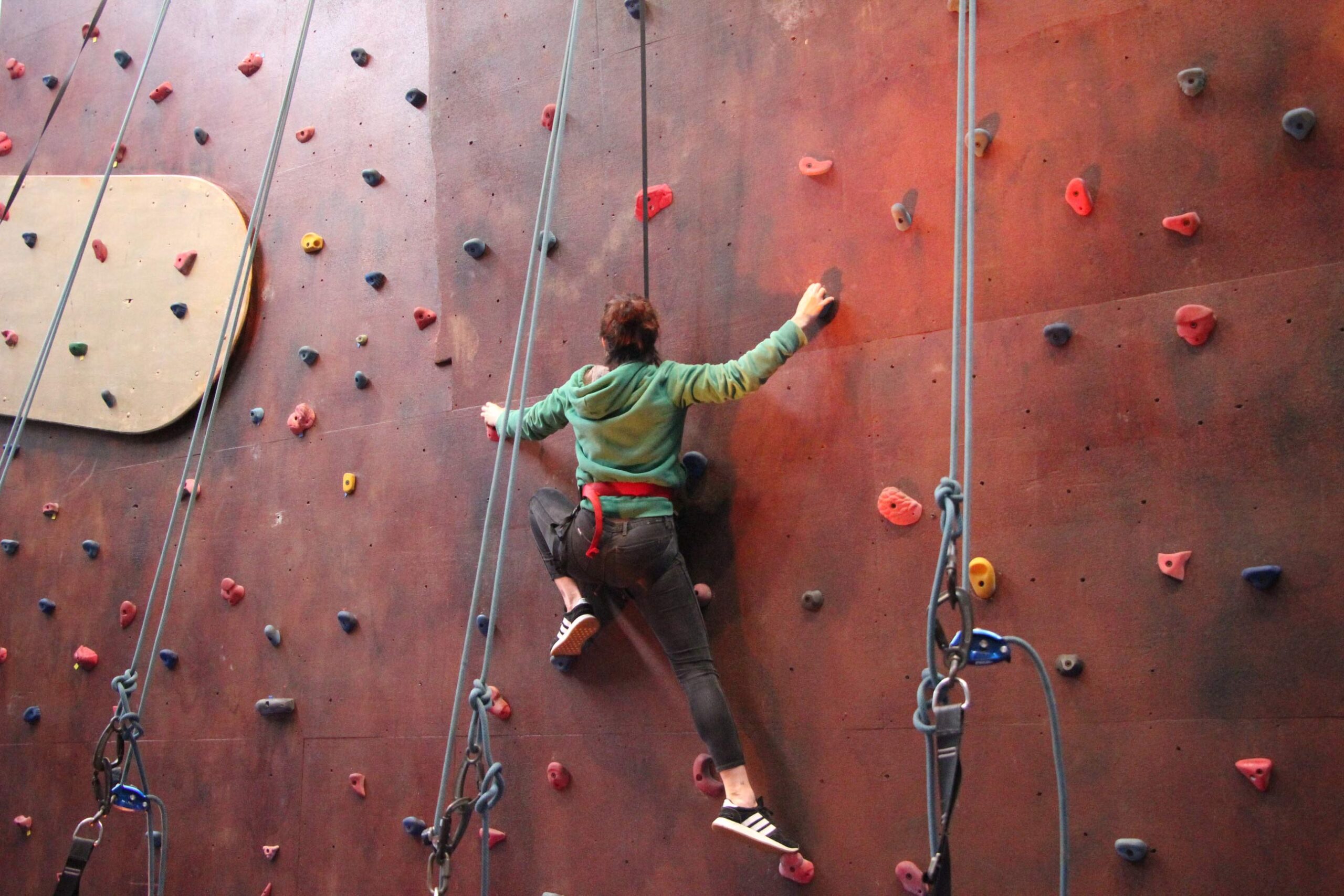 Challenge yourself on the Circus Arts Byron Bay climbing wall