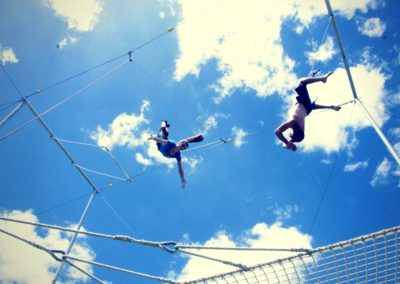 Flying Trapeze Catch in Lines Circus Arts Brisbane
