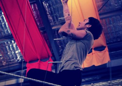 Flying trapeze coaching course in Byron Bay learning catches