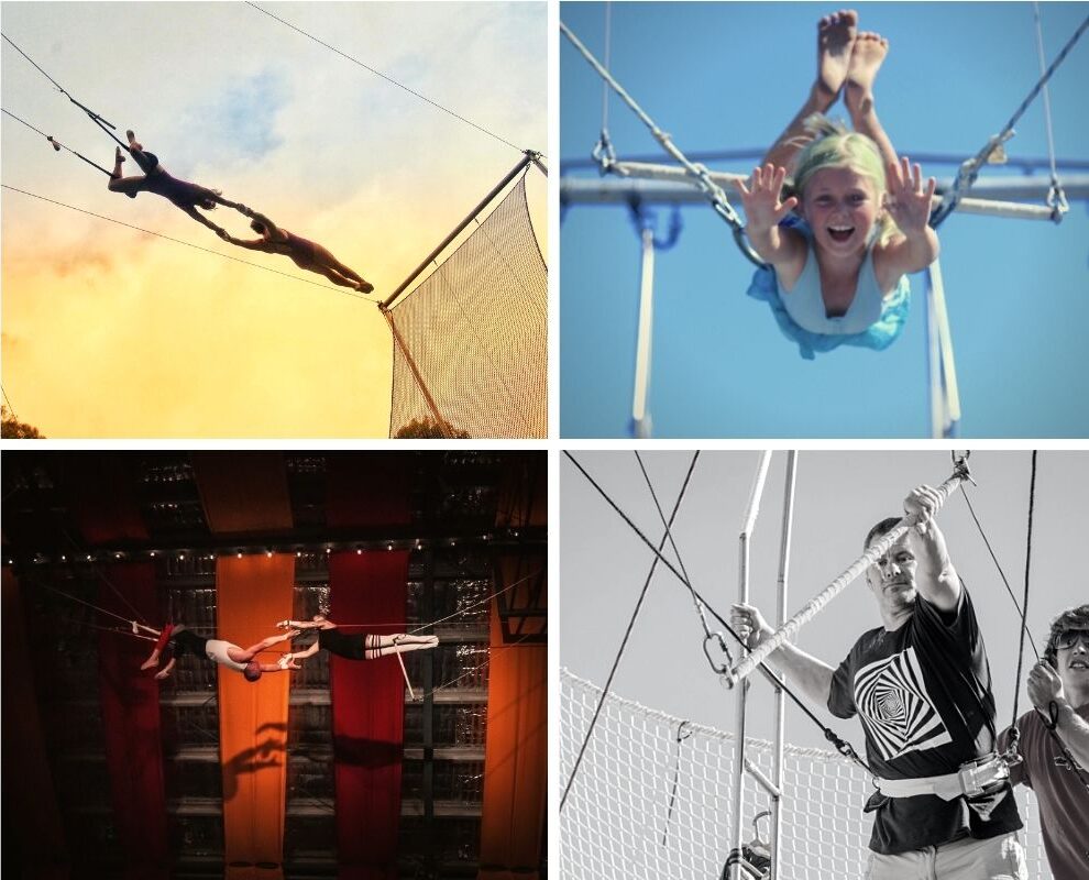 Flying trapeze classes, adults children beginners to advanced Sydney and Byron Bay